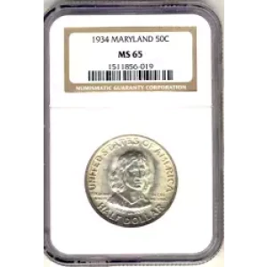 Classic Commemorative Silver--- Maryland Tercentenary 1934 -Silver- 0.5 Dollar (3)