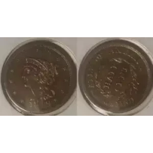 Half Cents -Braided Hair 1840-57 -Copper (3)