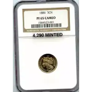 Nickel Three Cent Pieces 1865-1889 (3)