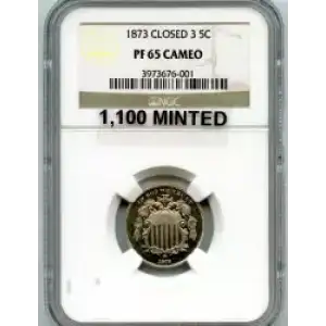 Nickel Five Cent Pieces-Shield 1866-1883 (3)