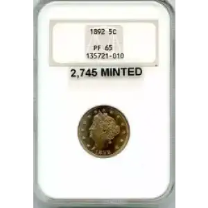 Nickel Five Cent Pieces-Liberty Head 1883-1913 (3)