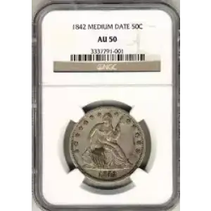 Half Dollars---Liberty Seated 1839-1891 -Silver- 0.5 Dollar (3)