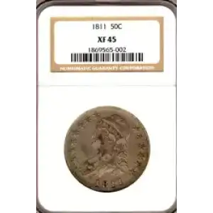 Half Dollars---Capped Bust, Reeded Edge 1836-1839 -Silver- 0.5 Dollar (3)