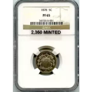 Nickel Five Cent Pieces-Shield 1866-1883 (3)