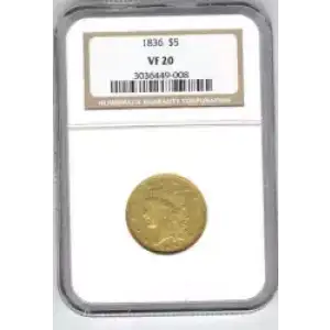 Half Eagles---Classic Head, 1834-1838 -Gold- 5 Dollar (3)