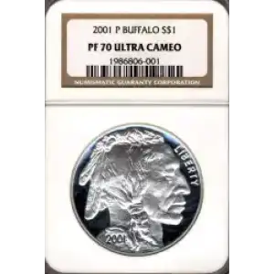 Modern Commemoratives --- American Buffalo Commemorative 2001-Silver- 1 Dollar (3)