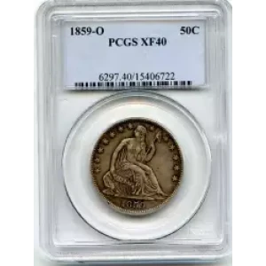 Half Dollars---Liberty Seated 1839-1891 -Silver- 0.5 Dollar (3)