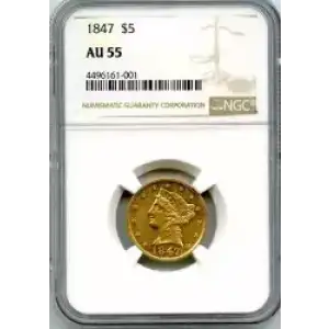 Half Eagles---Liberty Head 1839-1908 -Gold- 5 Dollar (3)