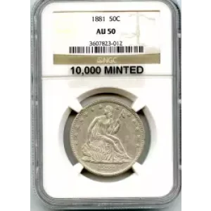 Half Dollars---Liberty Seated 1839-1891 -Silver- 0.5 Dollar (3)