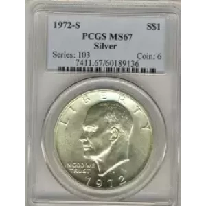 Dollars---Eisenhower 1971-1978 Copper-Nickel- 1 Dollar (3)