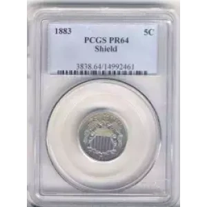 Nickel Five Cent Pieces-Shield 1866-1883 (3)