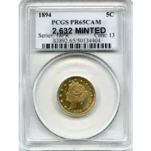 Nickel Five Cent Pieces-Liberty Head 1883-1913 (3)