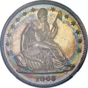 Half Dollars---Liberty Seated 1839-1891 -Silver- 0.5 Dollar (3)
