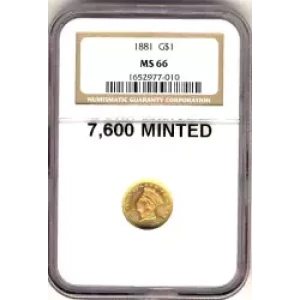 Gold Dollars---Indian Princess Head, Large Head 1856-1889 -Gold- 1 Dollar (3)