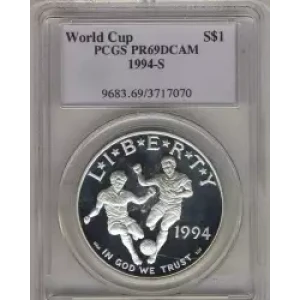 Modern Commemoratives --- World Cup Tournament 1994 -Silver- 1 Dollar (3)