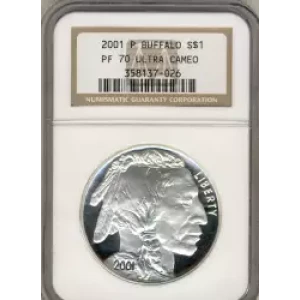 Modern Commemoratives --- American Buffalo Commemorative 2001-Silver- 1 Dollar (3)