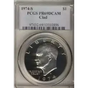 Dollars---Eisenhower 1971-1978 Copper-Nickel- 1 Dollar (3)