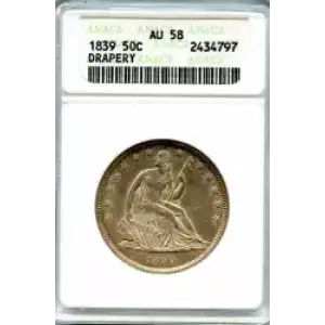 Half Dollars---Liberty Seated 1839-1891 -Silver- 0.5 Dollar (3)