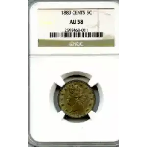 Nickel Five Cent Pieces-Shield 1866-1883 (3)