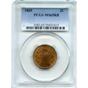 Two cent pieces-Two cent pieces 1864-73 -Copper (3)