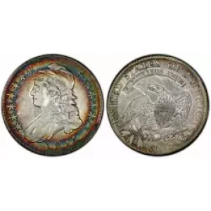 Half Dollars---Capped Bust, Reeded Edge 1836-1839 -Silver- 0.5 Dollar (3)