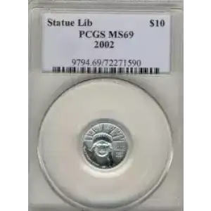 Platinum Bullion-Platinum Eagles--$10 Platinum Eagle 1/10 oz -Platinum- 10 Dollar (3)