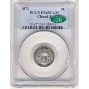 Nickel Five Cent Pieces-Shield 1866-1883 (3)