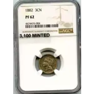 Nickel Three Cent Pieces 1865-1889 (3)