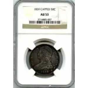 Half Dollars---Capped Bust, Reeded Edge 1836-1839 -Silver- 0.5 Dollar (3)