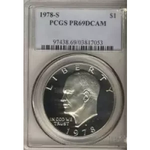 Dollars---Eisenhower 1971-1978 Copper-Nickel- 1 Dollar (3)