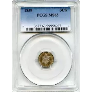 Silver Three Cent Pieces Trimes-1851-1873 (3)