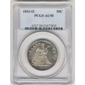 Half Dollars---Liberty Seated 1839-1891 -Silver- 0.5 Dollar (3)