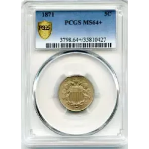 Nickel Five Cent Pieces-Shield 1866-1883 (3)