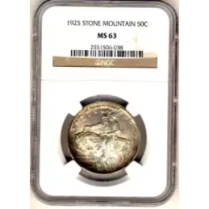 Classic Commemorative Silver--- Stone Mountain Memorial 1925 -Silver- 0.5 Dollar (3)