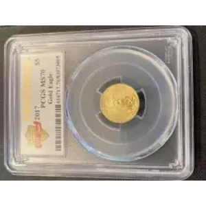 Gold Bullion-Gold Eagles--$5 Gold Eagle 1/10 oz -Gold- 5 Dollar (3)