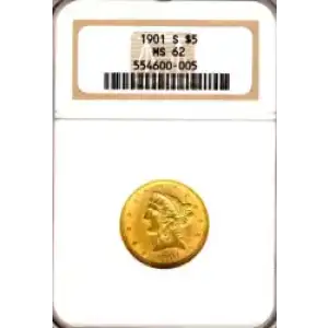 Half Eagles---Liberty Head 1839-1908 -Gold- 5 Dollar (3)