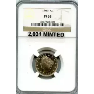 Nickel Five Cent Pieces-Liberty Head 1883-1913 (3)