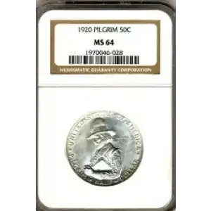 Classic Commemorative Silver--- Pilgrim Tercentenary 1920-1921-Silver- 0.5 Dollar (3)