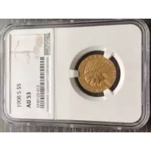 Half Eagles---Indian Head 1908-1929 -Gold- 5 Dollar (3)