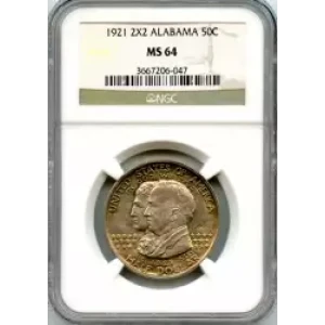 Classic Commemorative Silver--- Alabama Centennial 1921 -Silver- 0.5 Dollar (3)
