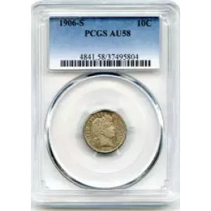 Dimes---Barber or Liberty Head 1892-1916 -Silver- 1 Dime (3)