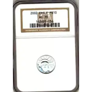 Platinum Bullion-Platinum Eagles--$10 Platinum Eagle 1/10 oz -Platinum- 10 Dollar (3)