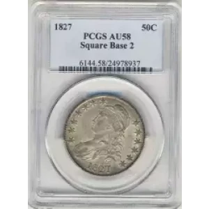 Half Dollars---Capped Bust, Reeded Edge 1836-1839 -Silver- 0.5 Dollar (3)