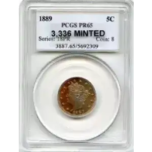 Nickel Five Cent Pieces-Liberty Head 1883-1913 (3)