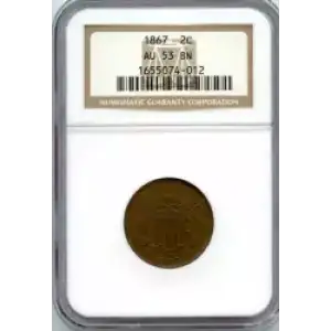 Two cent pieces-Two cent pieces 1864-73 -Copper (3)