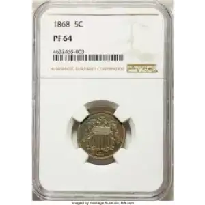 Nickel Five Cent Pieces-Shield 1866-1883 (3)