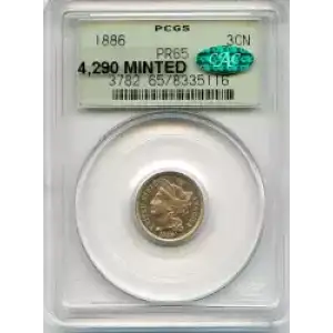 Nickel Three Cent Pieces 1865-1889 (3)