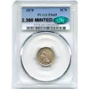 Nickel Three Cent Pieces 1865-1889 (3)