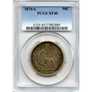 Half Dollars---Liberty Seated 1839-1891 -Silver- 0.5 Dollar (3)