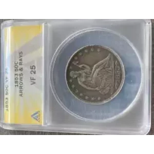 Half Dollars---Liberty Seated 1839-1891 -Silver- 0.5 Dollar (3)